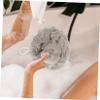Ipetboom 6pcs Portable Bath Sponges with Lanyard Mesh Bathing Balls for Deep Cleansing Exfoliation Travel-Friendly Shower Loofah Khaki view 2