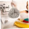 Ipetboom 6pcs Portable Bath Sponges with Lanyard Mesh Bathing Balls for Deep Cleansing Exfoliation Travel-Friendly Shower Loofah Khaki view 4