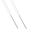 Ipetboom 2pcs Stainless Steel Makeup Mixing Rods Cosmetic Spatula for Foundation and Nail Art Stirring Easy to Clean Blending Tools for Color Mixing and Application view 1