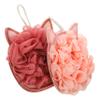 BIUDECO 2pcs Cat Bathing Ball Shower Exfoliating Scrubber Body Sponge Exfoliator Home Use Shower Skin Cleaner Random Color view 1