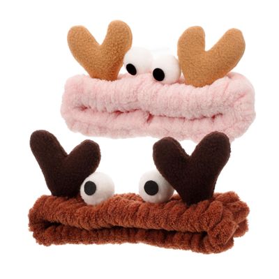BIUDECO 2pcs Elegant Headband for Women Soft Spa Headwear Face Wash Hair Band Tail Holders
