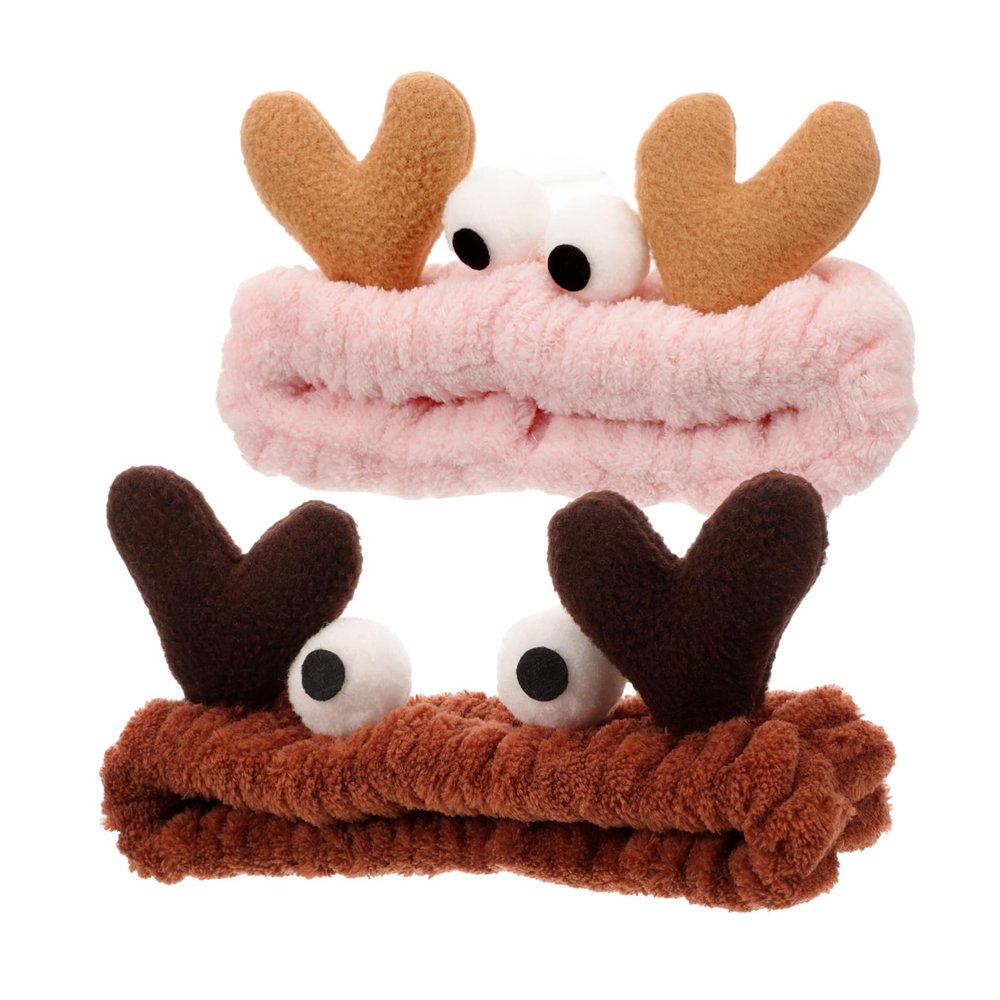 BIUDECO 2pcs Elegant Headband for Women Soft Spa Headwear Face Wash Hair Band Tail Holders