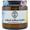 Beef Tallow for Skin | NAKED TALLOW BALM | 1 Ingredient - 100% Grass Fed Beef Tallow | Beef Tallow for Body & Face | Whipped & UNSCENTED for Sensititve Dry Skin, Babies, Eczema, Psoriasis(4oz) view 1
