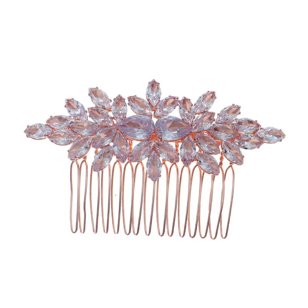 Beatifufu Rhinestone Hair Side Comb for Brides Elegant Wedding Hair Comb for Girls Unique for Weddings and Special Occasions