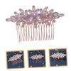 Beatifufu Rhinestone Hair Side Comb for Brides Elegant Wedding Hair Comb for Girls Unique for Weddings and Special Occasions view 3