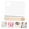 FRCOLOR 1set Stainless Steel Makeup Spatula for Mixing Foundation and Pigments Double-headed Cosmetic Tool for Professional and Home Use Easy to Clean Design view 2