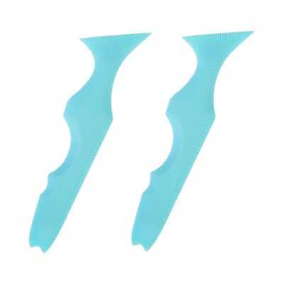 Ipetboom Smooth Eye Makeup Eyeliner Stencils Aid Tool Silicone Eyelash Eyebrow Stencils Set of 2 for Application