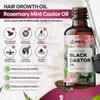 Dirty Treasures Rosemary Peppermint Castor Hair & Scalp Treatment - Nourishing Oil for Hair Growth, Dry/Damaged Hair, Eczema & Split Ends - 2oz view 2