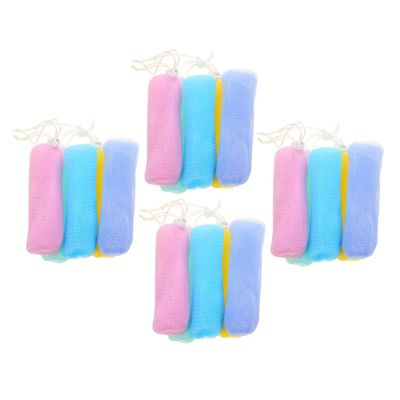Beatifufu 20pcs Multi-layer Soap Foaming Bags Exfoliating Mesh Soap Pouches for Gentle Cleansing for Handmade Facial Wash Gels Colors
