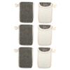 Ipetboom 6pcs Soap Foaming Pouches Black Linen Soap Bags for Shower and Bath Exfoliating Mesh Design view 1