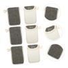 Ipetboom 6pcs Soap Foaming Pouches Black Linen Soap Bags for Shower and Bath Exfoliating Mesh Design view 4