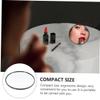Ipetboom Suction Cup Magnifying Makeup Mirror Compact Shape Cosmetic Mirror for Home Use Easy to Install Durable Design for Men and Women Black Magnification view 4