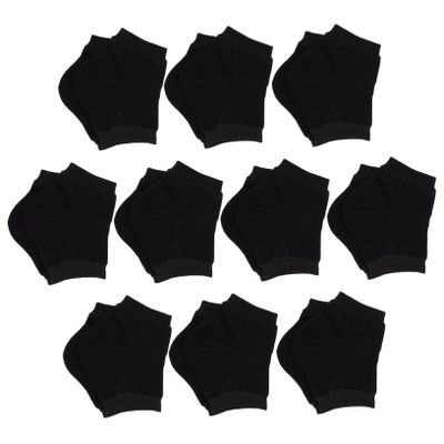 BIUDECO 10pairs Breathable Heel Socks Women Ankle Socks Replaceable Heel Sleeves for Outdoor Use