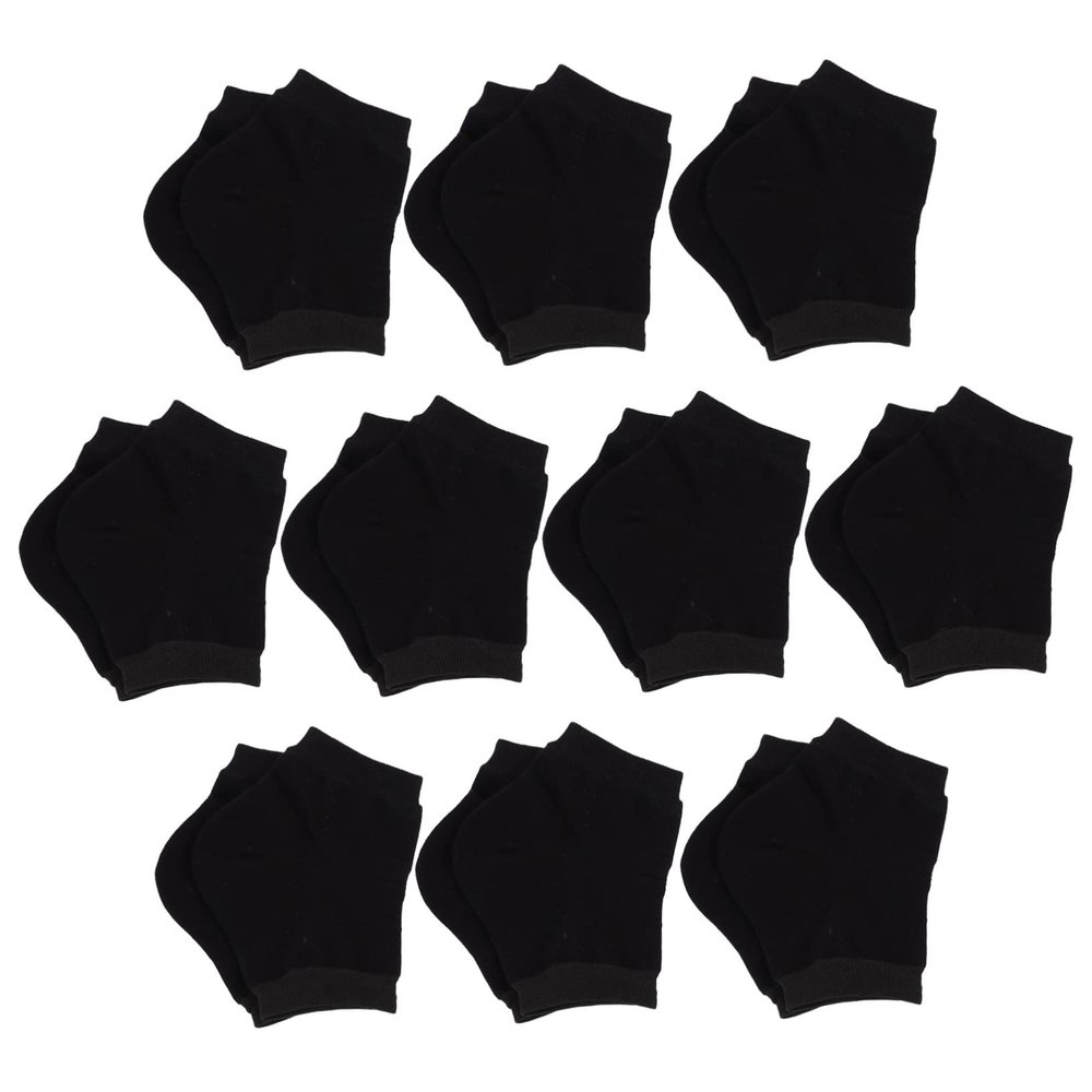 BIUDECO 10pairs Breathable Heel Socks Women Ankle Socks Replaceable Heel Sleeves for Outdoor Use