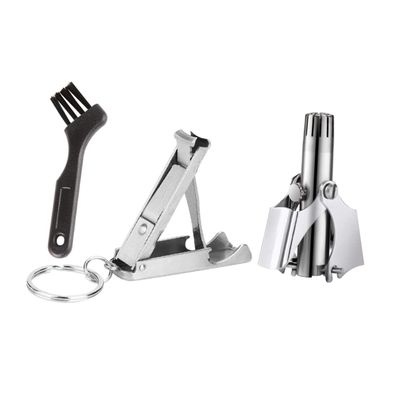 Beatifufu Nose Hair Trimmer Set Facial Hair Removal for Women Nose Remover Scissors Boys and Girls Trimmer Nail Cutter