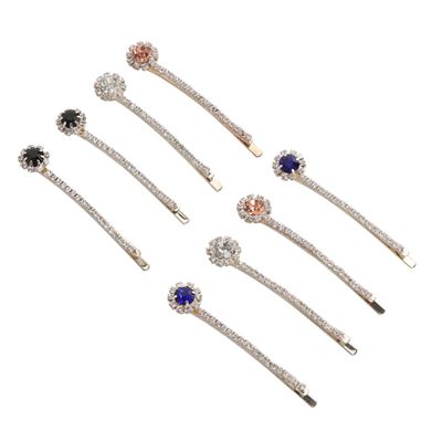 Ipetboom 8pcs Mixed Rhinestone Metal Hair Clips for Girls Snap Hairpins for Daily Use Festivals and Parties Vibrant Styles for Boys and Girls and Toddlers