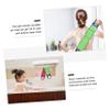 Ipetboom Exfoliating Sponge Bath Towel Korean Washcloth Exfoliating Bath Scrub Pull Back Towel Random Color view 3