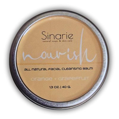 Sinarie Natural Facial Cleansing Balm Oil, 1.3 oz Soaps & Skin Care (Orange + Grapefruit)