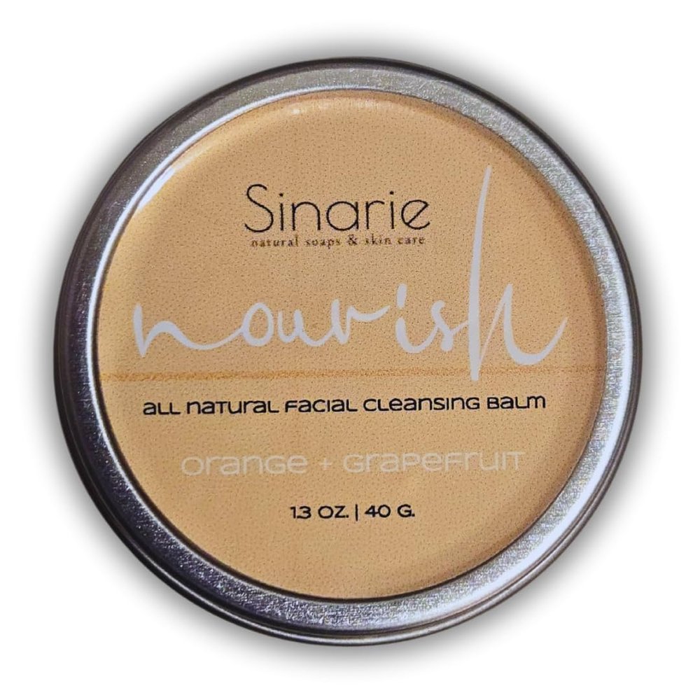 Sinarie Natural Facial Cleansing Balm Oil, 1.3 oz Soaps & Skin Care (Orange + Grapefruit)
