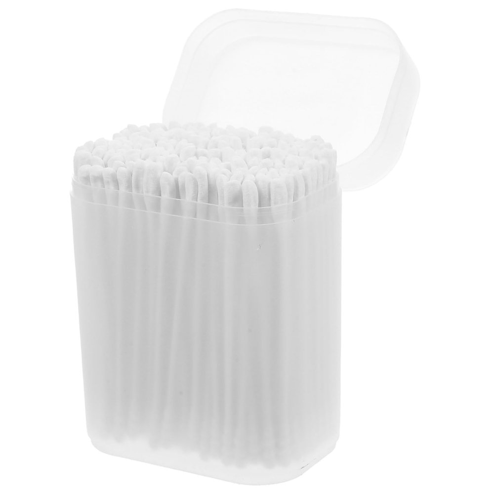 Beatifufu Ergonomic Cotton Tipped Applicators 200pcs Reusable Soft Cotton Swabs for Ear Cleaning Beauty Crafts