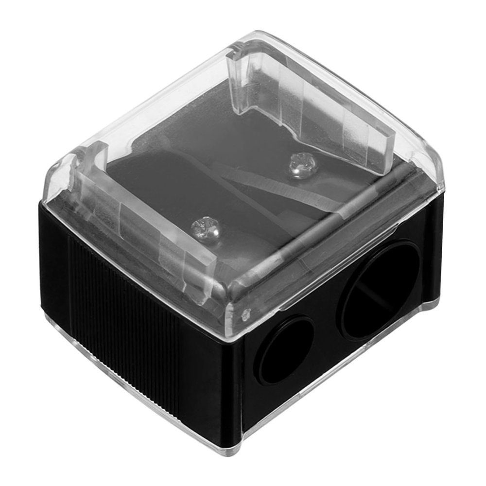 Ipetboom Double Hole Eyebrow Pencil Sharpener Mini Size for Lip Liner Eyeliner and Eyebrow Pens Easy to Carry Use