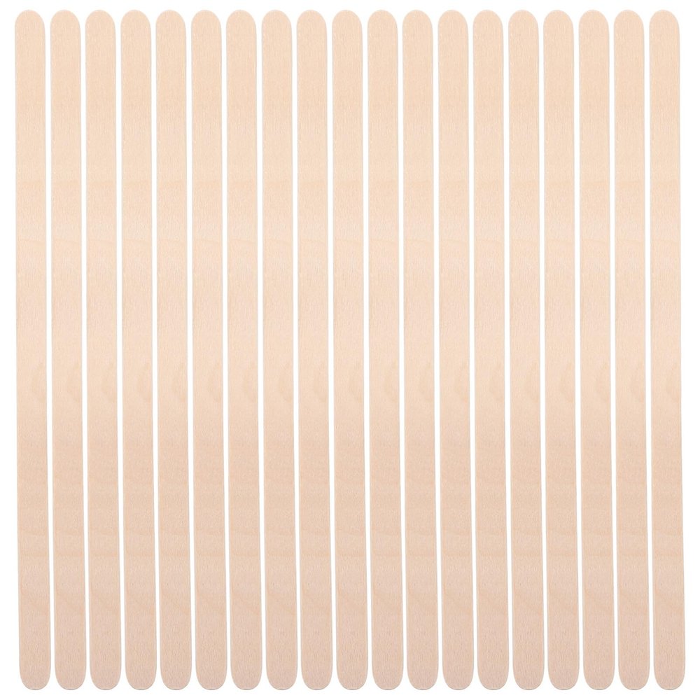 NOLITOY 100pcs Sticks Body Hair Removal Sticks Wooden Applicator Spatulas for Body Legs Facial Hair Lip Nose Removal