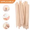NOLITOY 100pcs Sticks Body Hair Removal Sticks Wooden Applicator Spatulas for Body Legs Facial Hair Lip Nose Removal view 3