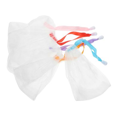 Beatifufu 10pcs Soap Mesh Bags Bar Soap Mesh Net Face Exfoliating Pouch Compact Portable Friends