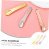 Beatifufu 9pcs Mixing Spatulas Reusable Skin Care Tool for Eye Cream and Face Cream Application Includes Gold Silver and Rose Clean and Hygienic Cosmetic Use view 3