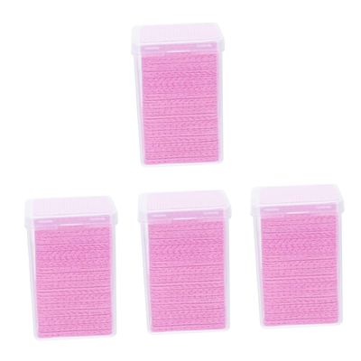 Ipetboom 800pieces Professional Glue Wipes Pink Cleansing Pads for Eyelash Glue Bottles Cleaning Prevention of Clogs for Lash Extensions Salons