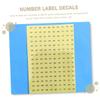 6 Sheets round Color Number Stickers for Serial view 3