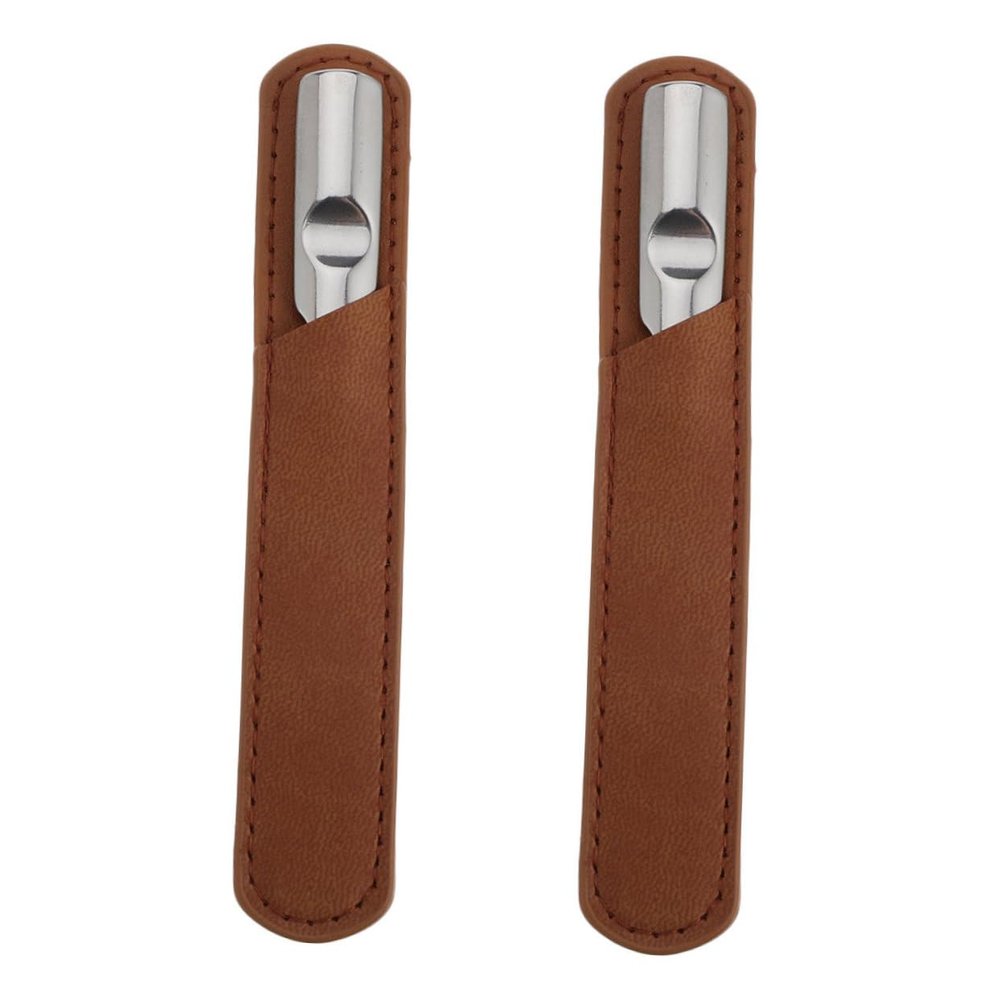 Beatifufu 2sets Stainless Steel Nail File Set for Nail Techs Boards Manicure File Set Portable