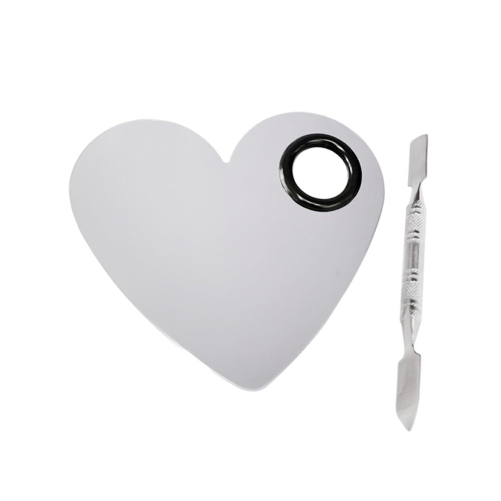 Ipetboom Heart Palette Makeup Palette Tray Foundation Makeup Plate Mixing Liquid Cosmetics Beauty