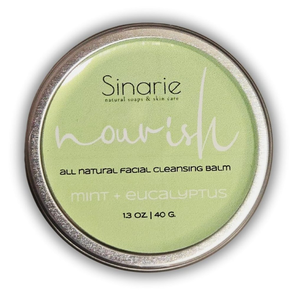 Sinarie Natural Facial Cleansing Balm Oil, 1.3 oz Soaps & Skin Care (Mint + Eucalyptus)