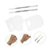 Beatifufu 2sets Acrylic Makeup Mixing Palette Paint Mixing Palette for Blending Makeup Liquid Foundation Safe Perfect for Professionals Beginners view 3