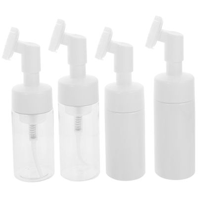 4Pcs Facial Cleansing Brush Bottle Set with Travel-Friendly Design for Effective Skin Cleaning and Makeup Removal