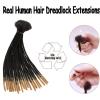 0.6 cm Thickness 8 Inch #T1B/27 100 Strands 100% Real Human Hair Dreadlock Extensions for Men and Women. Handmade for Full Head, Can Be Dyed and Bleached. Dreadlocks Bulk Permanent Locs view 3
