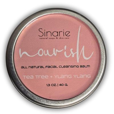 Sinarie Natural Facial Cleansing Balm Oil, 1.3 oz Soaps & Skin Care (Tea Tree + Ylang Ylang)