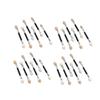 Ipetboom 30pcs Double-ended Eyeshadow Brush Portable Makeup Applicators for Women Durable Aluminum Tube Smooth Latex Tips for Easy Blending and Application for Travel and Daily Use view 1