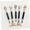 Ipetboom 30pcs Double-ended Eyeshadow Brush Portable Makeup Applicators for Women Durable Aluminum Tube Smooth Latex Tips for Easy Blending and Application for Travel and Daily Use view 2