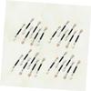 Ipetboom 30pcs Double-ended Eyeshadow Brush Portable Makeup Applicators for Women Durable Aluminum Tube Smooth Latex Tips for Easy Blending and Application for Travel and Daily Use view 3