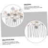 Ipetboom Bridal Hair Comb Elegant Headdress for Weddings Handmade Rhinestone Accessories for Brides and Girls for Engagements and Special Occasions view 3