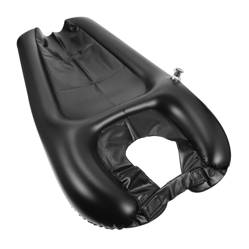 Beatifufu 1Pc Portable Inflatable Shampoo Cushion Pad for Hair Washing Convenient Pillow for Elderly Disabled Pregnant Women and Postoperative Care Black