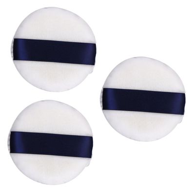 Ipetboom 3pcs Body Shimmer Powder Velvet Puff for Face Makeup Powder Foundation Fluffy for Women