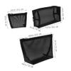 Ipetboom 3pcs Mesh Makeup Bags for Women Breathable Toiletry Organizer for Travel Stylish Cosmetic Pouches for Easy Storage and Organization of Makeup and Toiletries view 3
