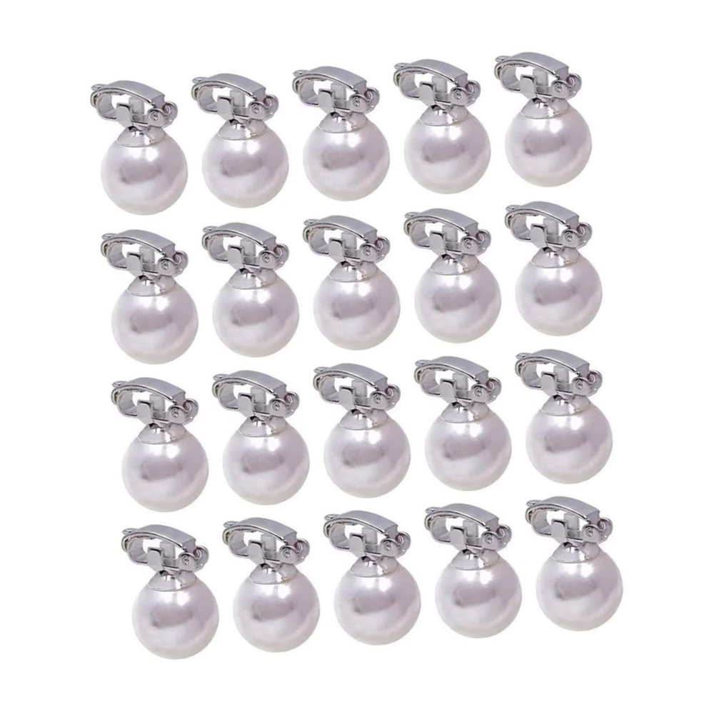 Ipetboom 20pcs Pearl Hairpin Bows for Girls Small Pearl Hair Clip for Teen Girls Braids Hair Pin Elegant Accessories