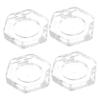 Ipetboom 4pcs Empty Eyeshadow Pans Hexagon Refillable Makeup Containers for Women Lightweight and Travel-friendly Blusher Pans for Outdoor Use and Cosmetic Storage view 1