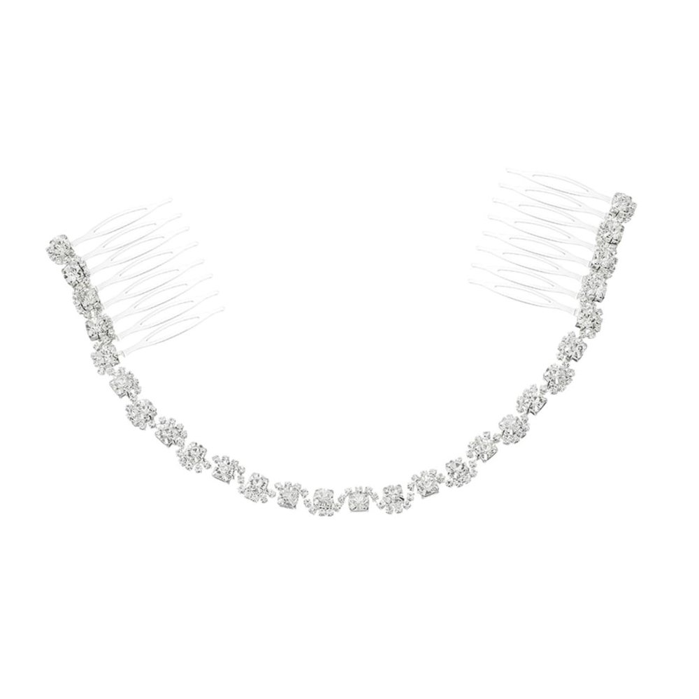 Ipetboom Wedding Hair Piece Chain Comb Bridal Tiaras for Special Occasions Hair Jewelry for Women
