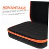 Ipetboom 30grid Shock Essential Oil Storage Case Organizer for Bottles Portable Travel Bag for Essential Oil Bottles Delicate Design Orange view 3