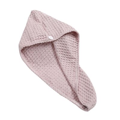 Ipetboom 1pc Waffle Hair Towel Ultra Absorbent Drying Cap for Fast Hair Drying After Shower Home Travel Gym Use Soft and Material